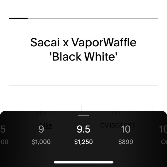 Sacai x Nike Vaporwaffle sz 9.5 - Picture 13 of 15